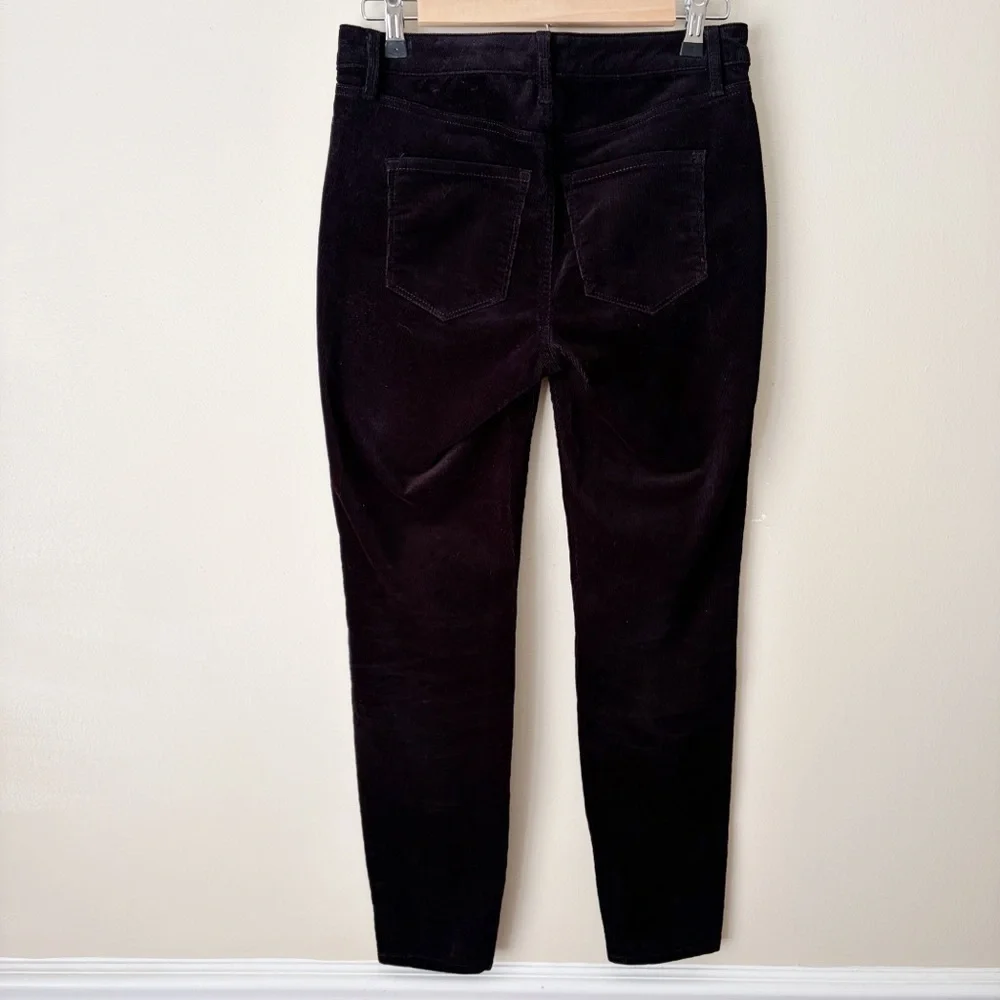 Talbots | Corduroy Jegging Pants Ribbed Mid Rise Skinny Fit Black 2P Petite - Picture 4 of 6